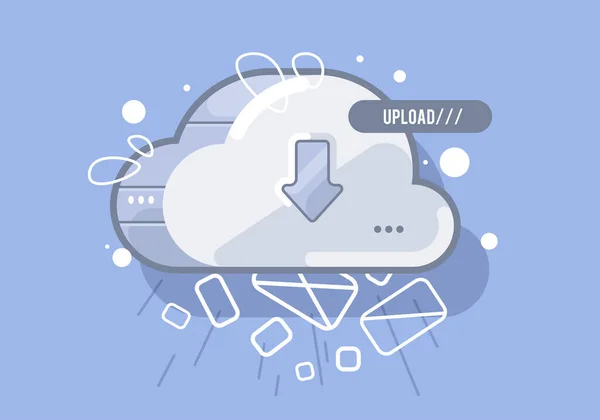 Cloud Icon Ilustración Creativa Plantilla Estilo Dibujos Animados — Vector de stock