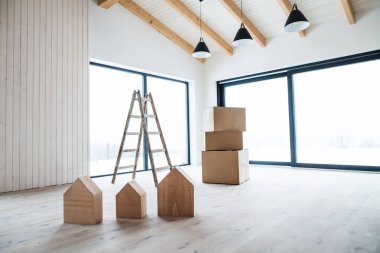 Yeni ev veya daire, yeni bir ev concept mobilya bir iç.