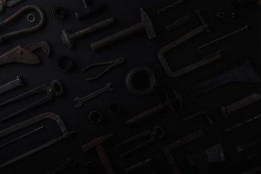 Babalar günü tebrik kartı kavramı. Düz yatıyordu. Kopya alanı.