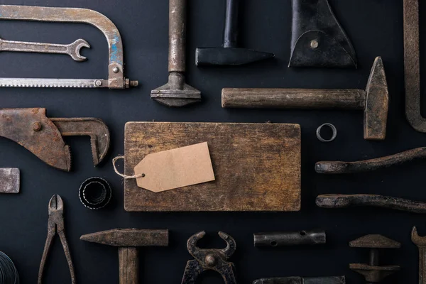 Babalar günü tebrik kartı kavramı. Düz yatıyordu. Kopya alanı.