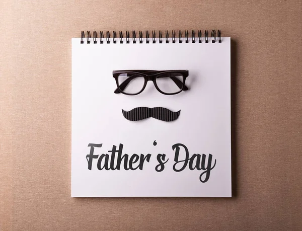 Fathers day greeting card concept. Flat lay. — Stock Photo, Image