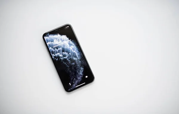 NOVA BANA, SLOVAKIA - SEPT 25, 2019: New Apple iPhone 11 Pro smartphone. — Stock Photo, Image