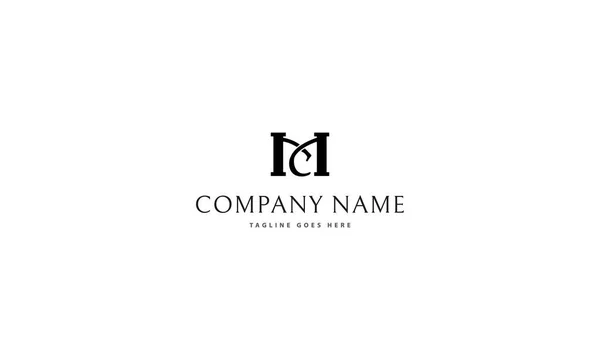 Logotipo da letra mc — Vetor de Stock