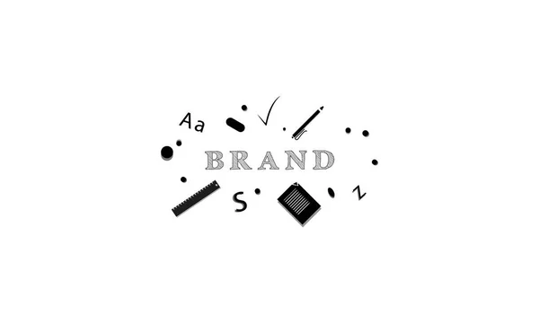 Logo vectoriel scolaire — Image vectorielle