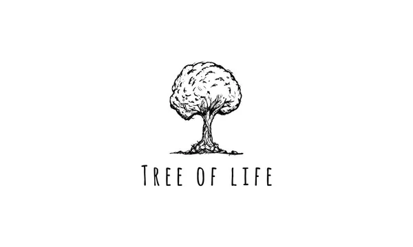 Logo vectoriel arbre de vie — Image vectorielle