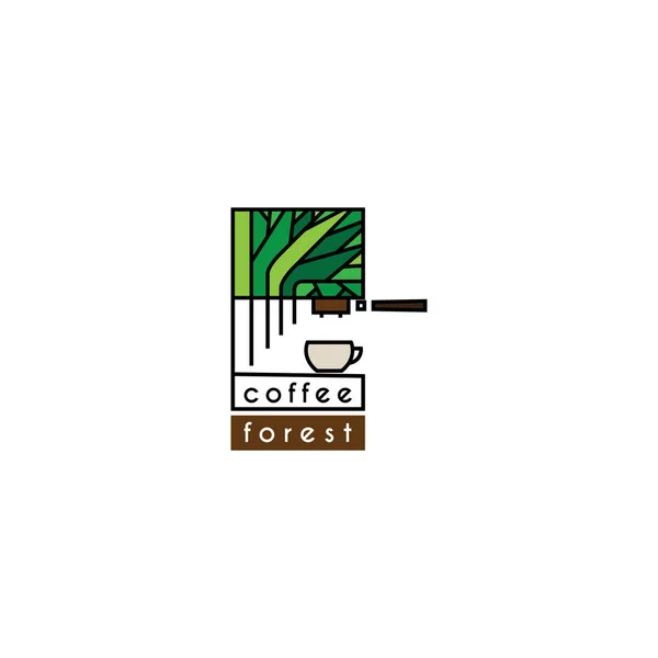 Coffee forest vector image — Stock Vector