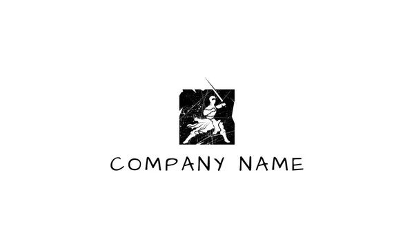 Ninja Power imagem do logotipo do vetor — Vetor de Stock
