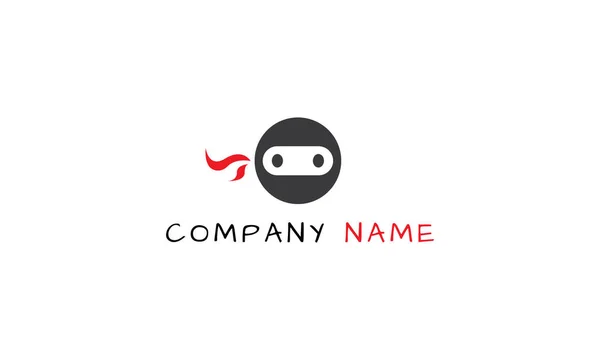 Teenage Ninja vector logo image — Stock Vector