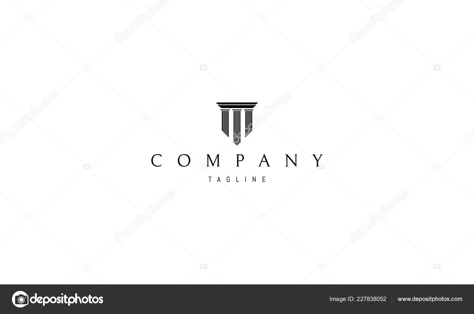 Black columns vector logo image Stock Vector Image by ©umuarus 227838052