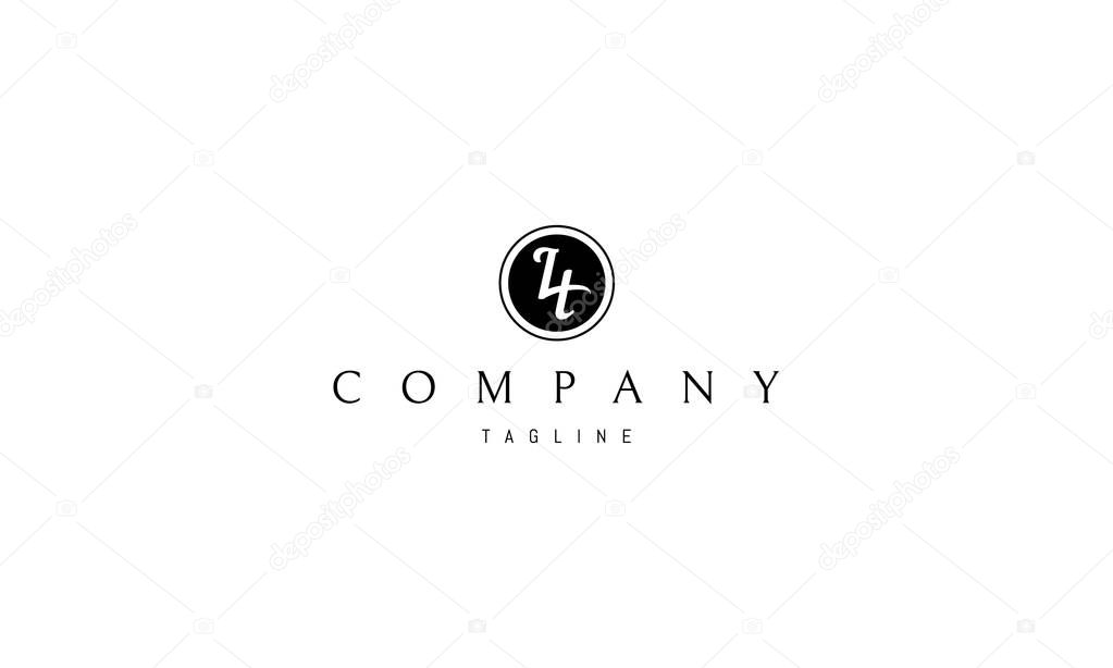 L and H 1 letter vector logo