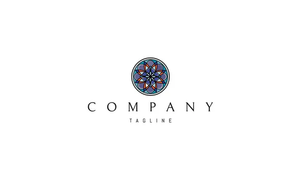 Chiesa fede astratto colore vettore logo design — Vettoriale Stock