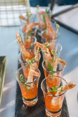 Aperatifler çeşitli festival tablo.