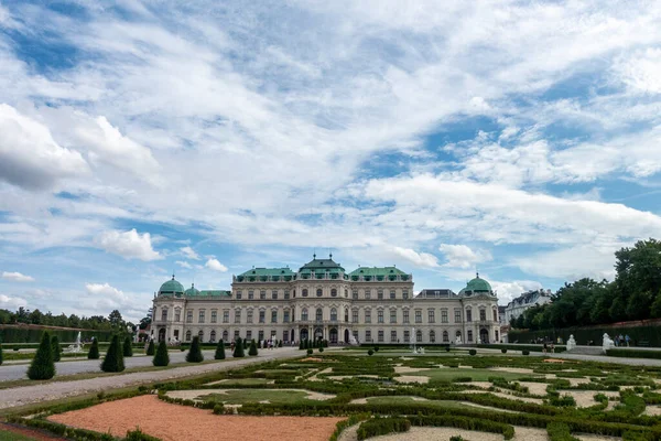 Vienna Austria August 2019 View Belvedere Palace Gardens Sunny — Stock Photo, Image