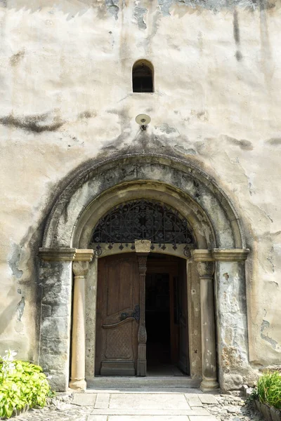 Arched Door Old Stone Building Outdoor — Stock Photo, Image