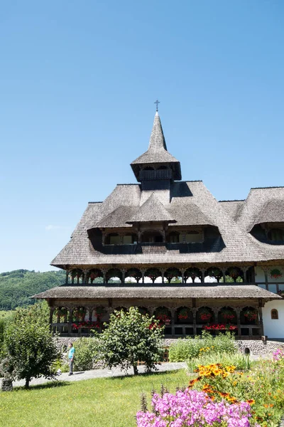 Juli 2017 Holzkloster Barsana Maramures Rumänien Das Kloster Barsana Ist — Stockfoto