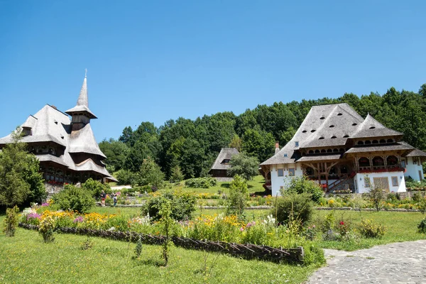 Juli 2017 Biara Kayu Barsana Maramures Rumania Biara Barsana Adalah — Stok Foto