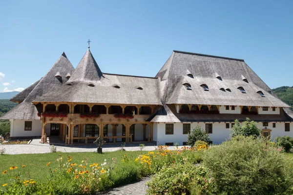 Juli 2017 Holzkloster Barsana Maramures Rumänien Das Kloster Barsana Ist — Stockfoto