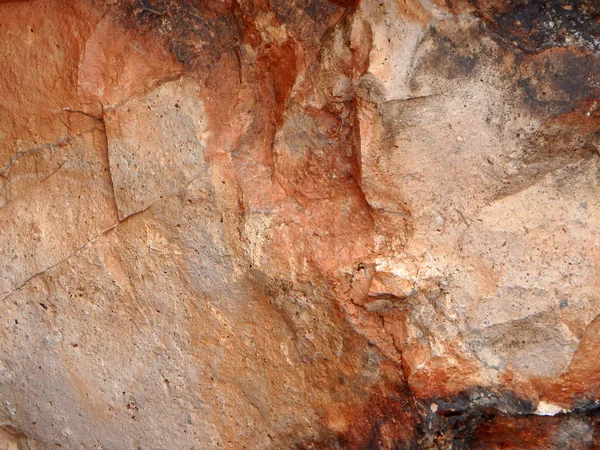 Natural Abstract Rock Colored Desert Varnish Found Apache Trail West — Stock Photo, Image