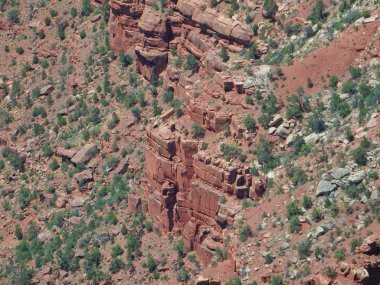 Büyük Kanyon Arizona bir uçurum duvar kayalarda soyut resim.