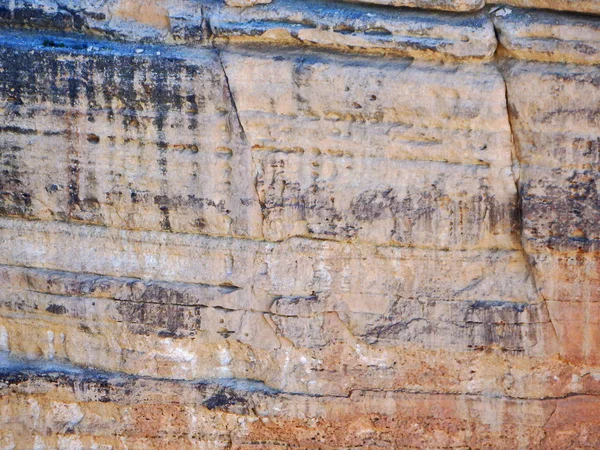 Immagine Astratta Rocce Una Parete Rocciosa Del Grand Canyon Arizona — Foto Stock