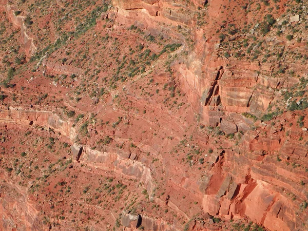 Imagem Abstrata Rochas Uma Parede Penhasco Grand Canyon Arizona — Fotografia de Stock