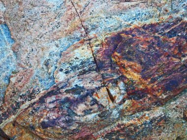 Dört doruklarına iz Phoenix, Arizona doğusunda bulunan kayaların doğal soyut resim.