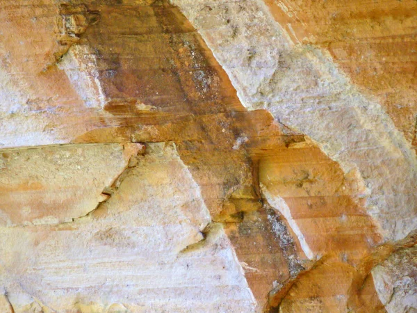 Natural Abstract Image Red Rock Walls West Fork Oak Canyon — Stock Photo, Image