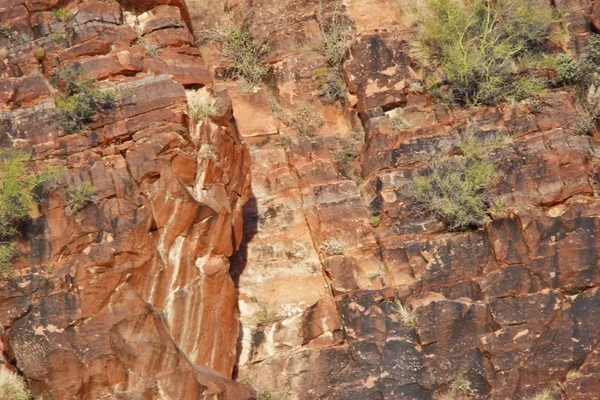 Image Abstraite Naturelle Roches Colorées Trouvées Sur Piste Apache Ouest — Photo