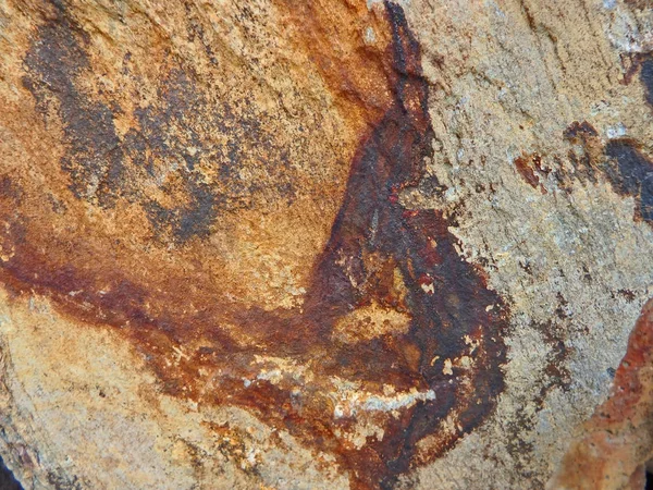 Natural Abstract Image Colorful Rocks Found Mount Lemmon East Tucson — Stock Photo, Image