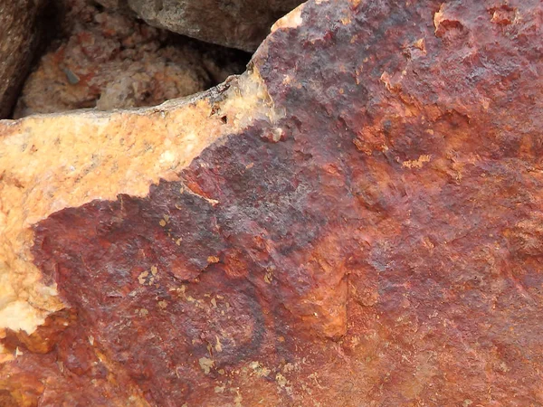 Imagem Abstrata Natural Rochas Coloridas Encontradas Monte Lemmon Leste Tucson — Fotografia de Stock