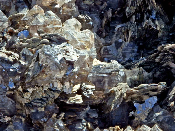 Abstracto Natural Cristales Calcita Roca — Foto de Stock