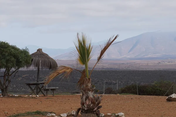 Linda vista paisaje en carretera para descansar