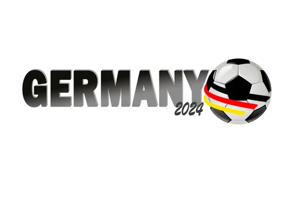 Banner Fussball Deutschland 2024 — Stockfoto