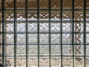 Birçok cam küp yapılan doku arka plan duvar