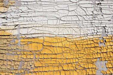 Kırık yüzey renkli beyaz ve sarı arka plan boyalı
