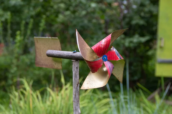 Vane toy for protecting garden from pest birds