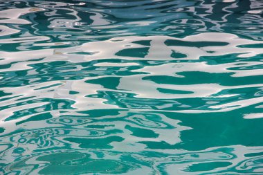 Güneş parlamayı deniz su yüzeyi ile arka plan