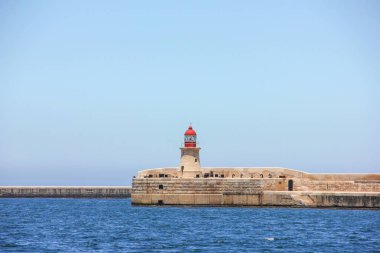 Valletta Grand Harbor kırmızı fener