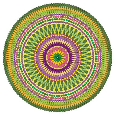 Mandala, vektör Mandala, oryantal mandala, Mandala boyama. Oryantal desen vektör çizim. Islam, Arapça, Hint, Türk, pakistan, Çin, Osmanlı motifleri.