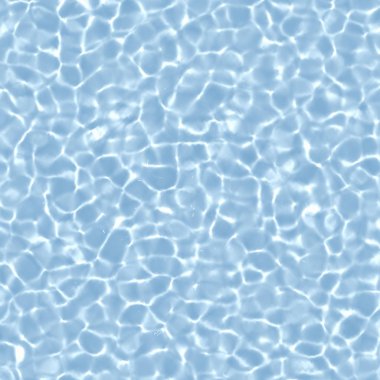 Kostik suda. Mavi çinilerle havuzunda güneş ışığı. Caustics harita. 3D çizim.