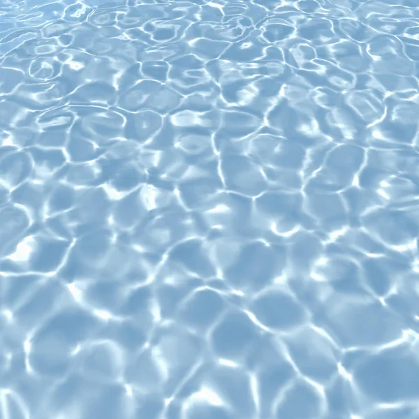 Bijtende Water Zonlicht Het Zwembad Met Blauwe Tegels Kaart Van — Stockfoto