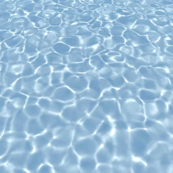 Caustic Água Luz Solar Piscina Com Azulejos Azuis Mapa Cáustico — Fotografia de Stock