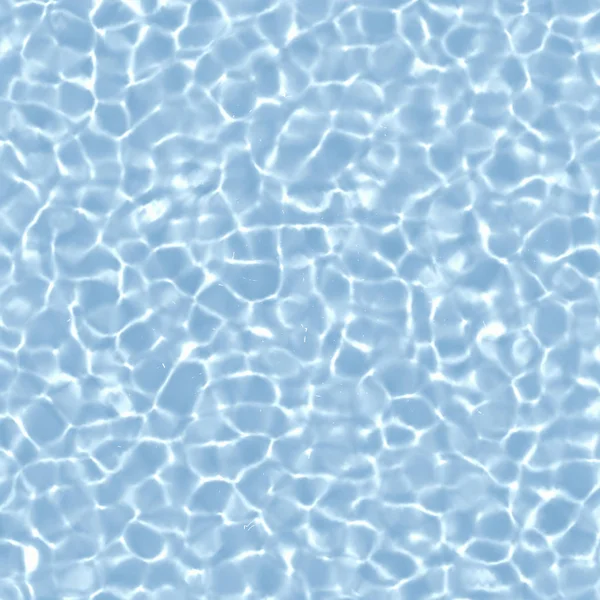 Caustico Agua Luz Solar Piscina Con Azulejos Azules Mapa Causas — Foto de Stock
