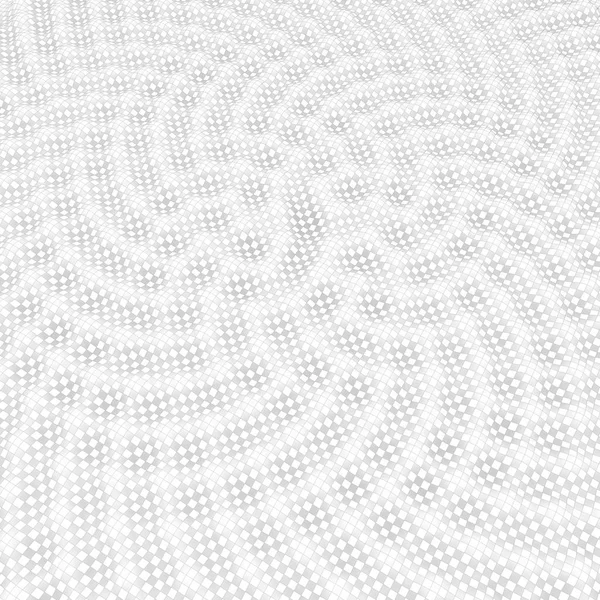 Ondas Abstratas Brancas Com Padrão Xadrez Fundo Branco Estilo Moderno — Fotografia de Stock