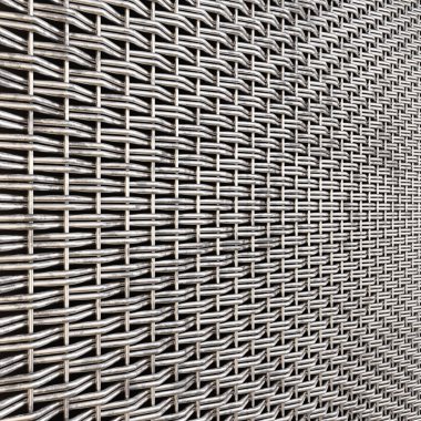 Hasır metal ızgara. 3D çizim.