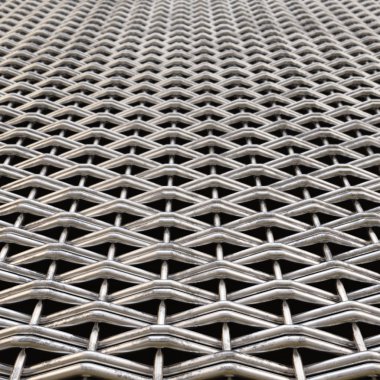 Hasır metal ızgara. 3D çizim.