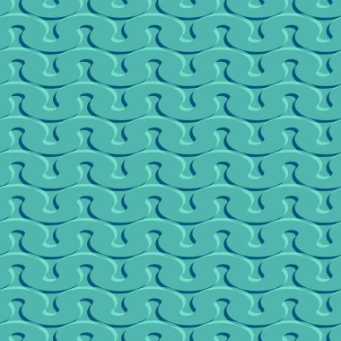 Dikişsiz soyut desen. Turkuaz ve mavi renklerde doku.