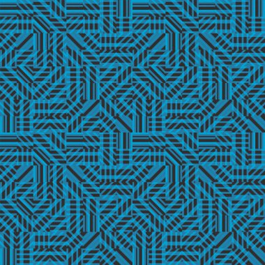 Dikişsiz soyut desen. Doku mavi ve siyah renklerde.