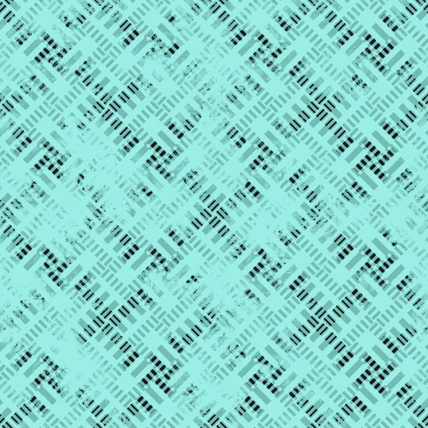 Seamless abstract pattern. Texture in turquoise and black colors.