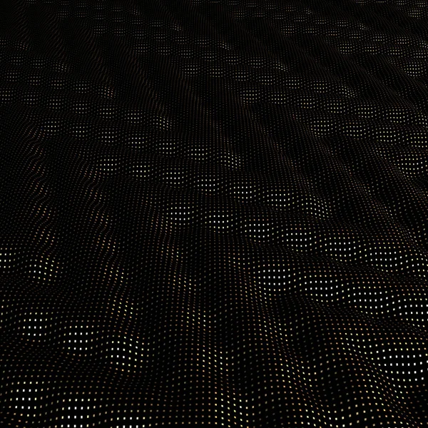 Ondas Negras Abstractas Con Puntos Dorados Hermoso Fondo Negro Estilo — Foto de Stock